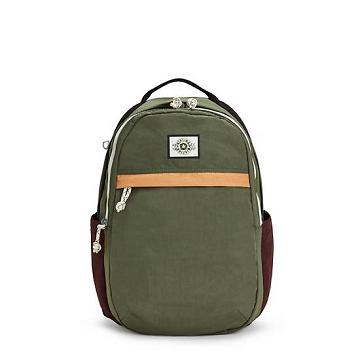 Kipling Xavi 15" Backpack Laptoptassen Olijfgroen | België 1540KO